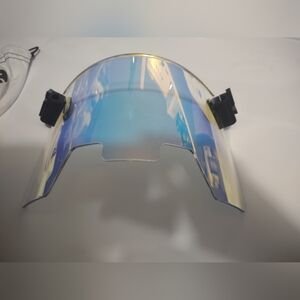 Iridescent Blue Shield Visor Replacement